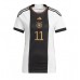Maillot de foot Allemagne Mario Gotze #11 Domicile vêtements Femmes Monde 2022 Manches Courtes